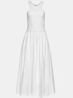 Women Source Unknown Dresses-Amal Drop Waist Racer Tank Dress, White