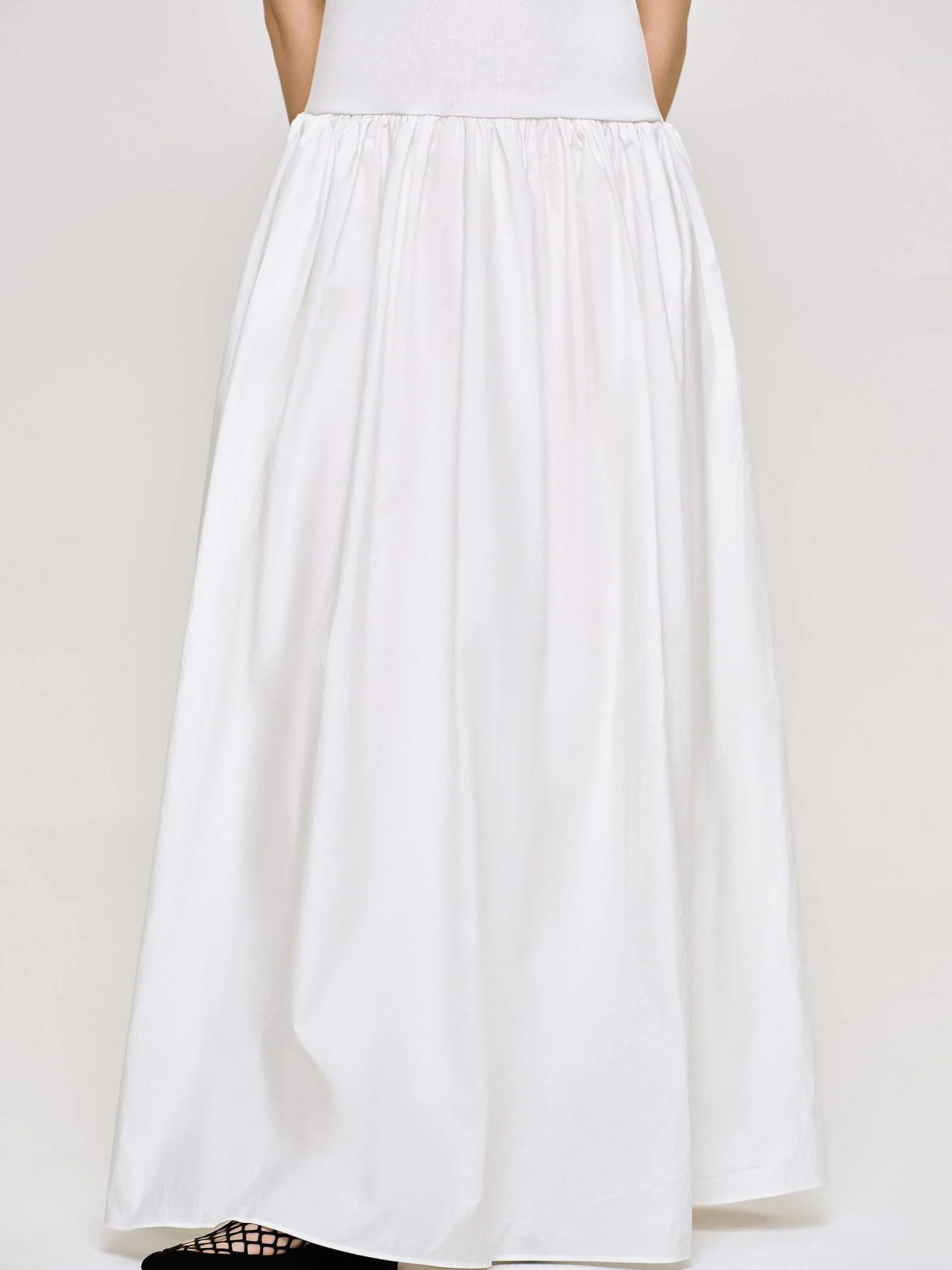 Women Source Unknown Dresses-Amal Drop Waist Racer Tank Dress, White