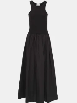 Women Source Unknown Clothing-Amal Drop Waist Racer Tank Dress, Black