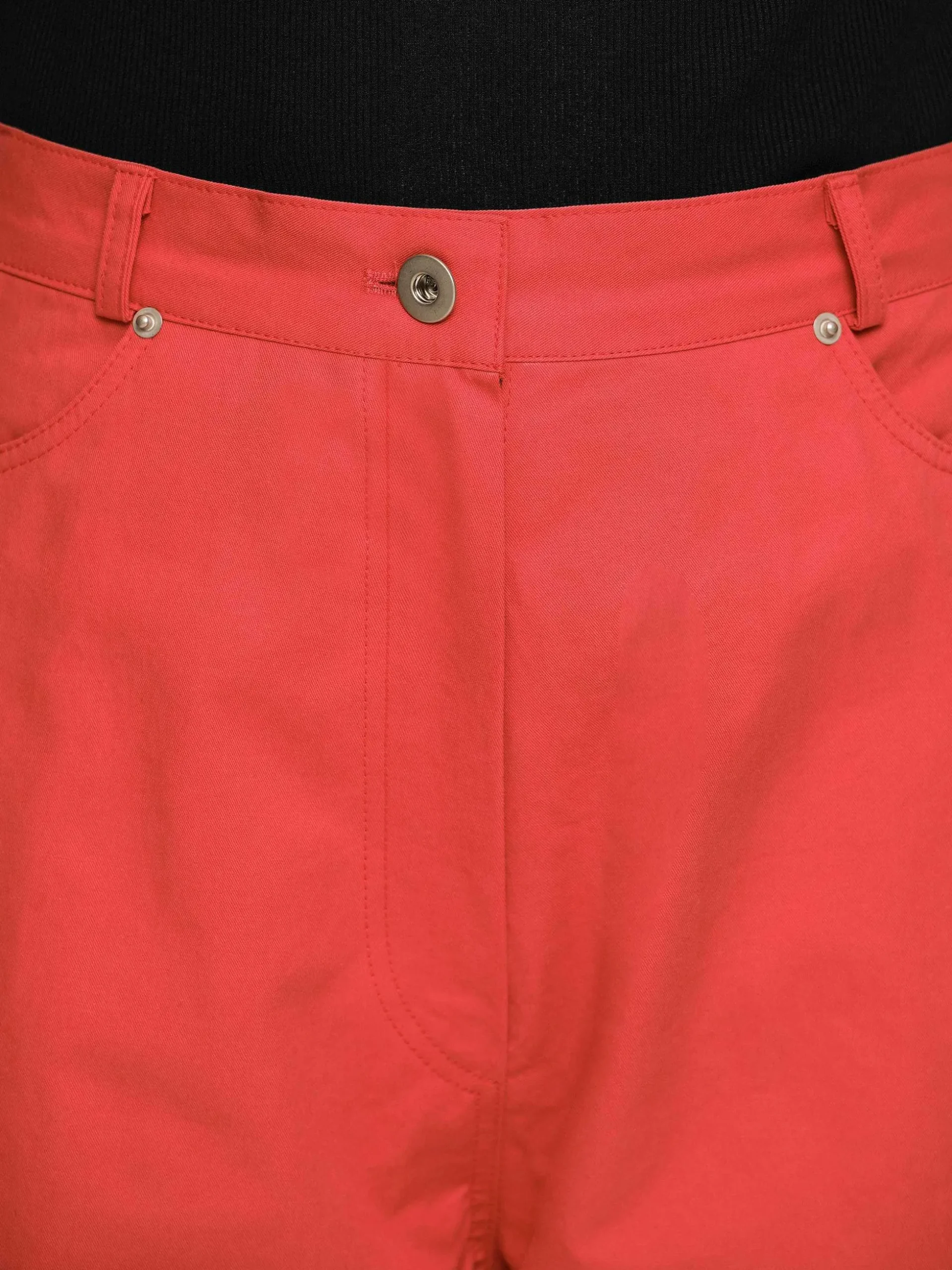 Women Source Unknown Bottoms-Barrel-Leg Pants, Red