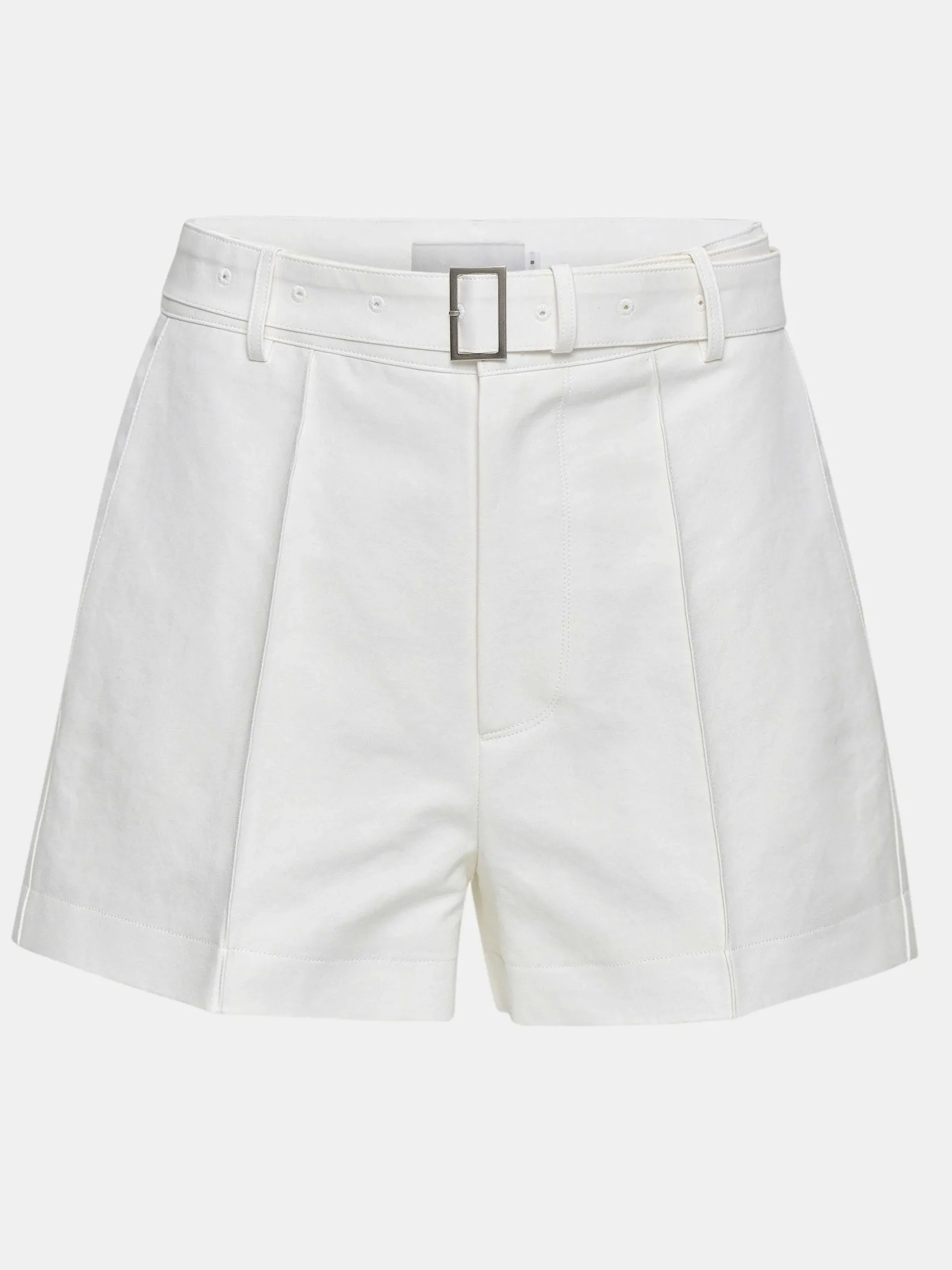 Women Source Unknown Bottoms-Belted Wide Shorts, White