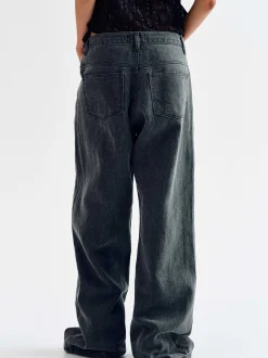 Women Source Unknown Denim-Boyfriend Pigment Jeans, Sharkskin