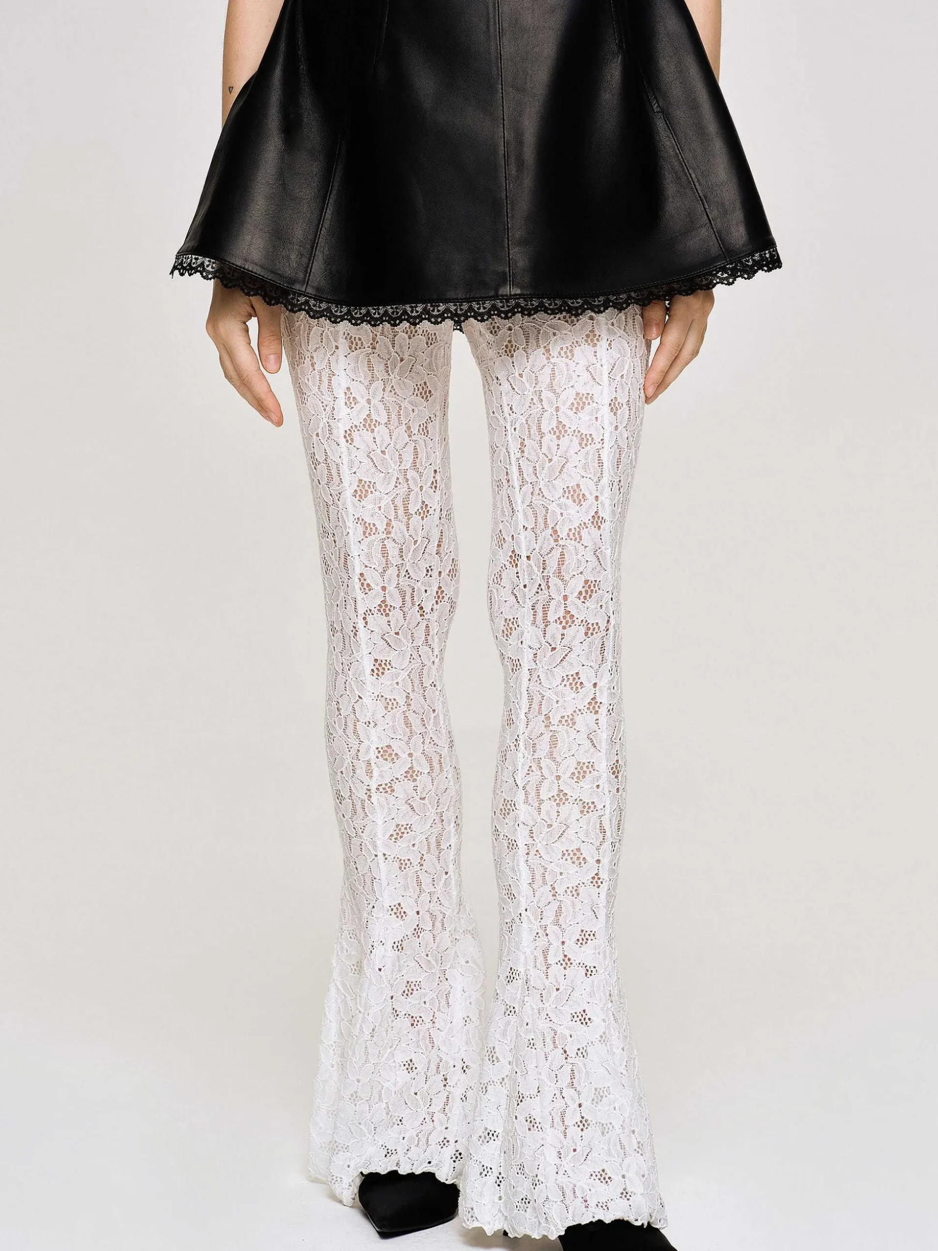 Women Source Unknown Accessories-Chantilly Lace Pants, White