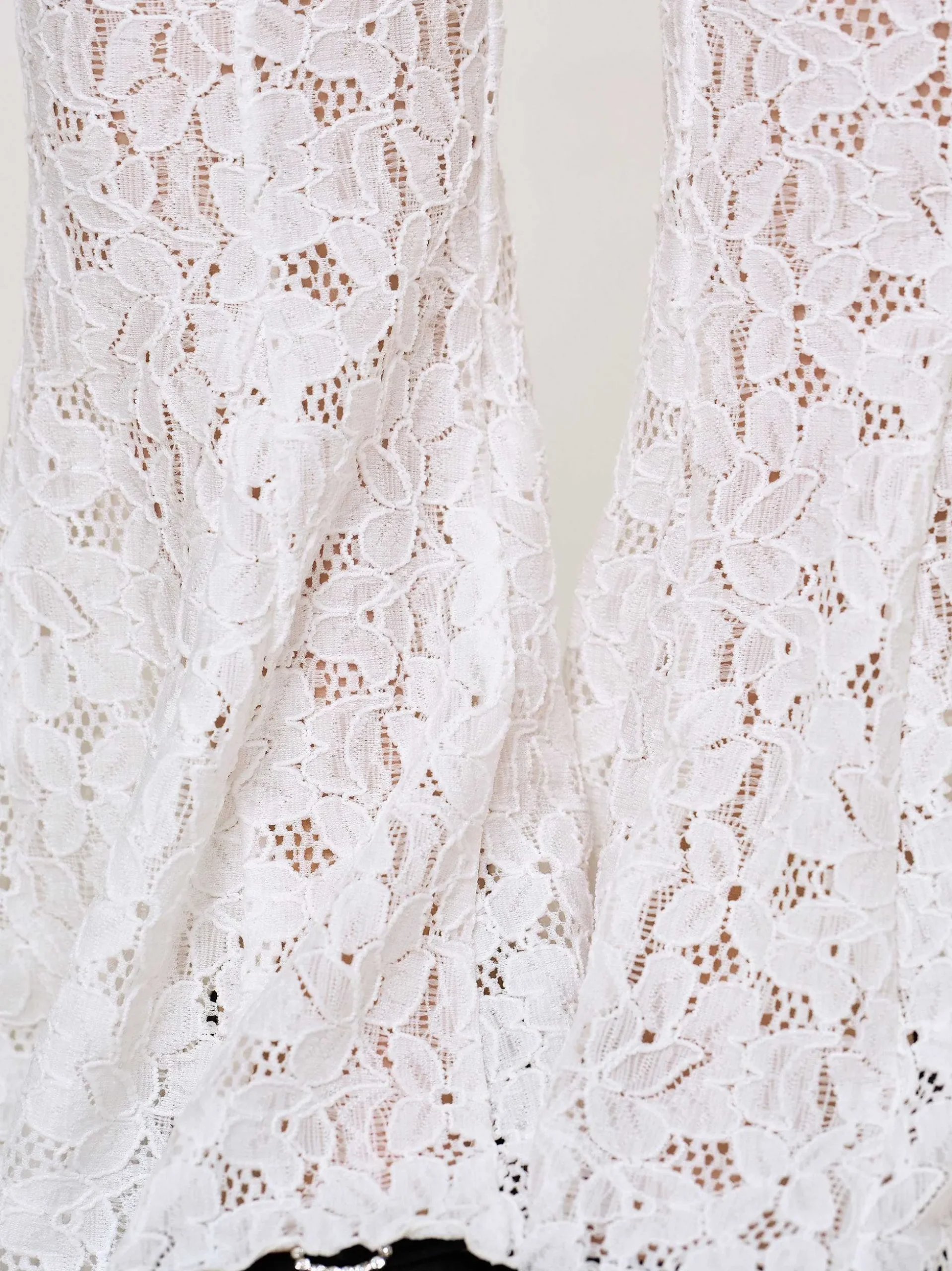 Women Source Unknown Accessories-Chantilly Lace Pants, White