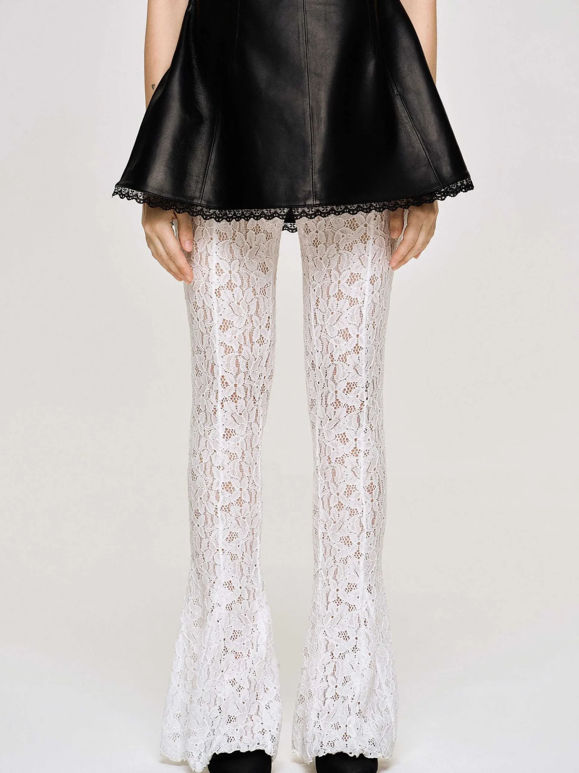 Women Source Unknown Accessories-Chantilly Lace Pants, White