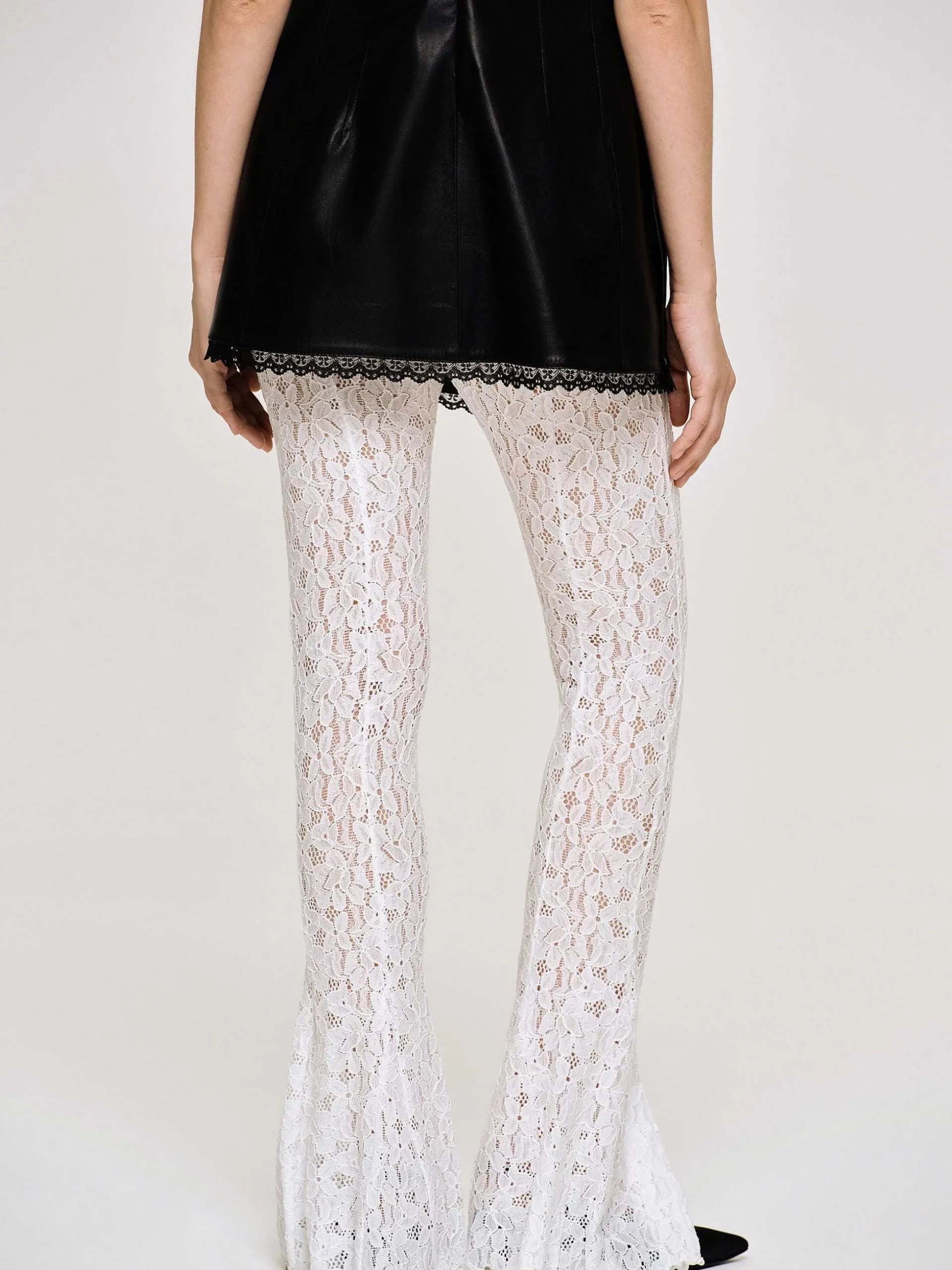 Women Source Unknown Accessories-Chantilly Lace Pants, White