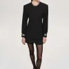 Women Source Unknown Accessories-Cinched Waist Split Jacket, Black