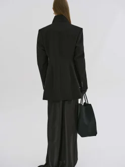 Women Source Unknown Clothing-Corrin Wrap Blazer, Black