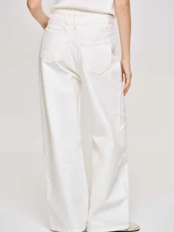 Women Source Unknown Denim-Crossover Jeans, White