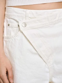 Women Source Unknown Denim-Crossover Jeans, White