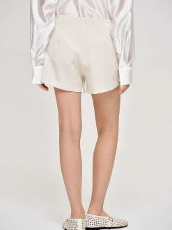 Women Source Unknown Bottoms-Drawstring Shorts, Alabaster