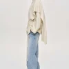 Women Source Unknown Accessories-Edmea Scarf-Detailed Jacket, Egret