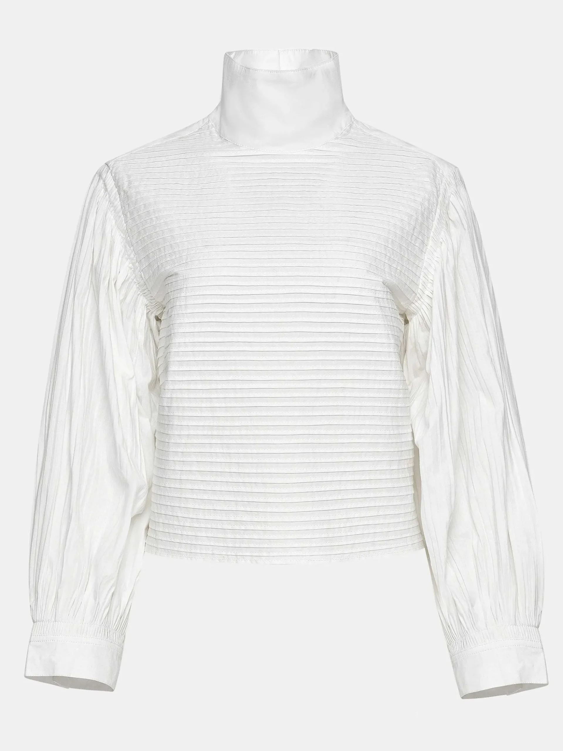 Women Source Unknown Tops-Erza Volume Blouse, White