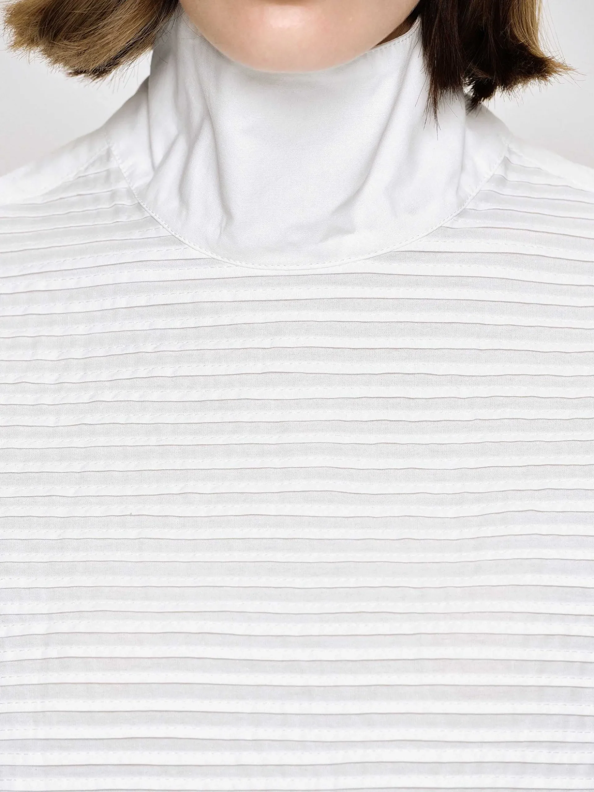 Women Source Unknown Tops-Erza Volume Blouse, White