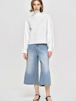 Women Source Unknown Clothing-Erza Volume Blouse, White