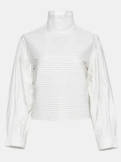 Women Source Unknown Clothing-Erza Volume Blouse, White