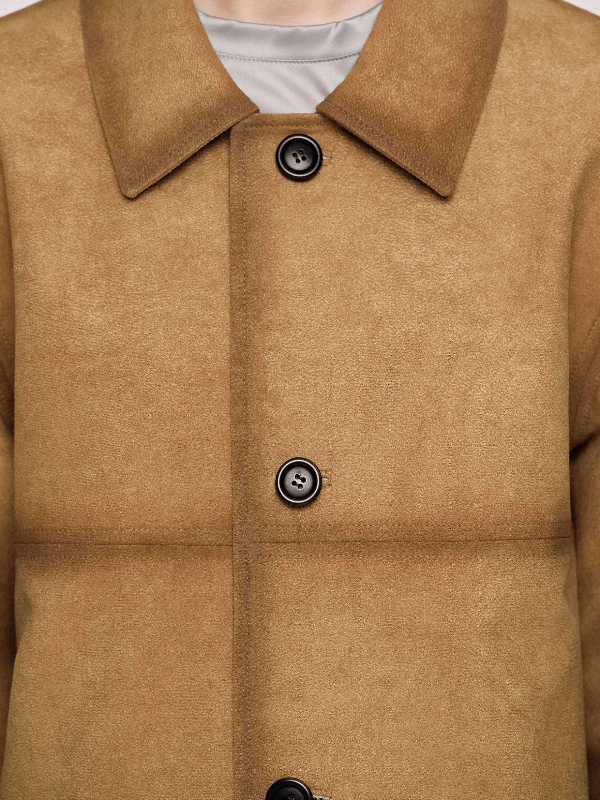 Women Source Unknown Accessories-Faded Sponge Jacket, Camel
