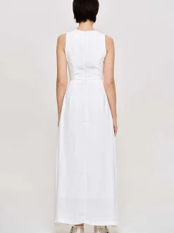 Women Source Unknown Dresses-Fitted Maxi Dress, White