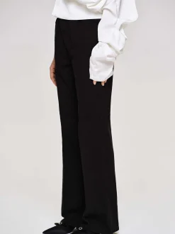 Women Source Unknown Denim-Flared Long Leg Jeans, Black