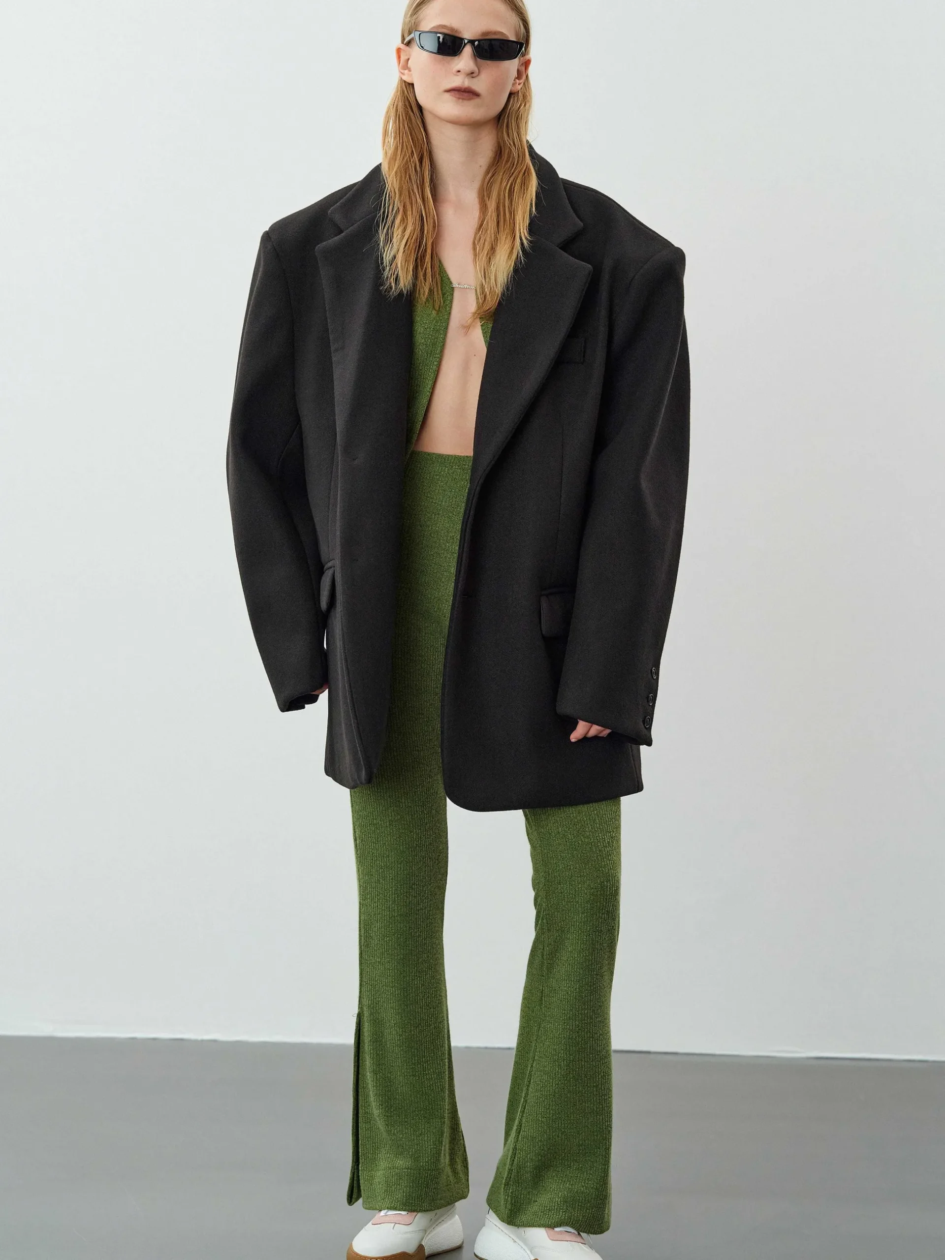 Women Source Unknown Accessories-Hayk Oversized Boyfriend Blazer, Black