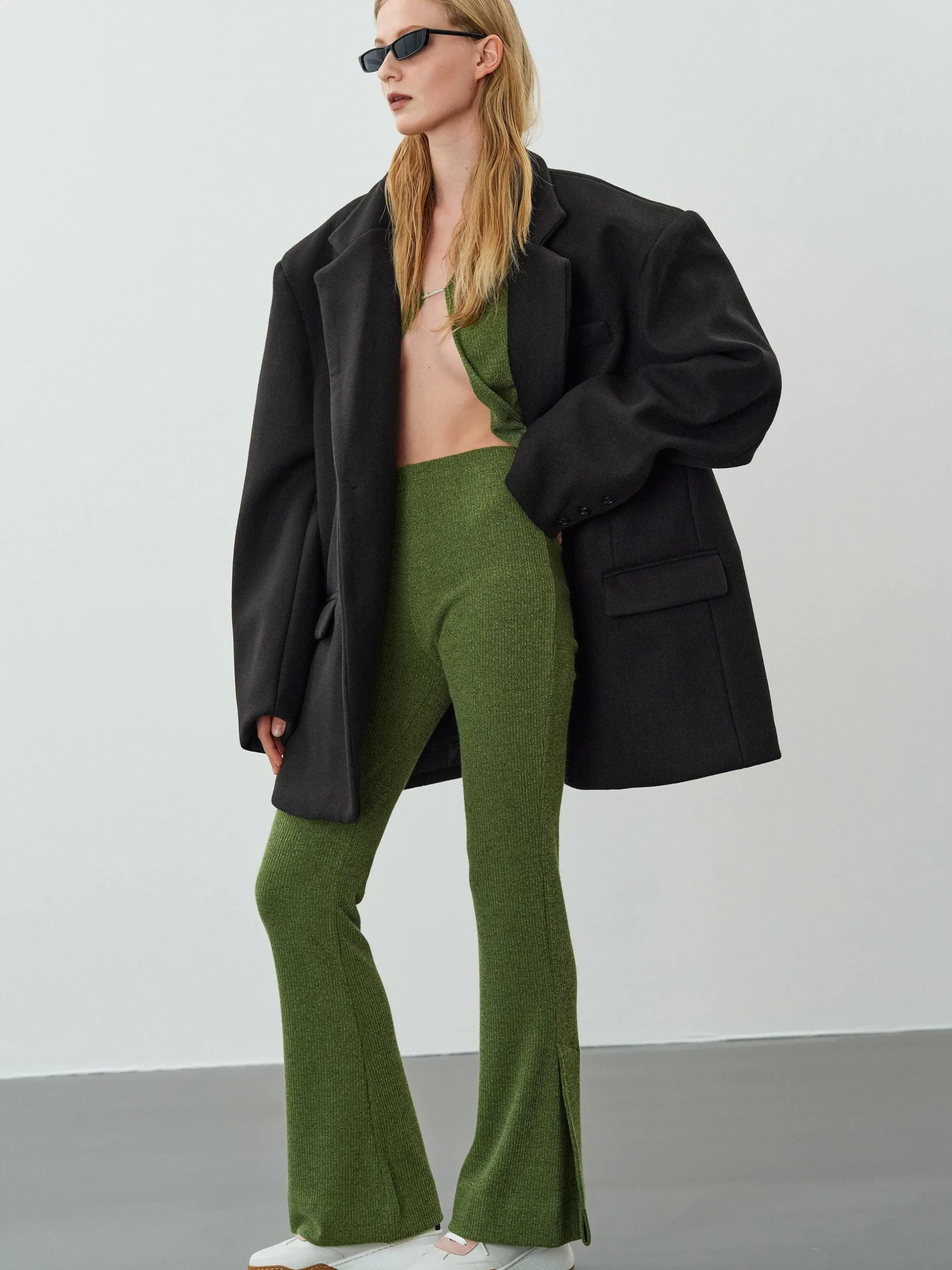 Women Source Unknown Accessories-Hayk Oversized Boyfriend Blazer, Black
