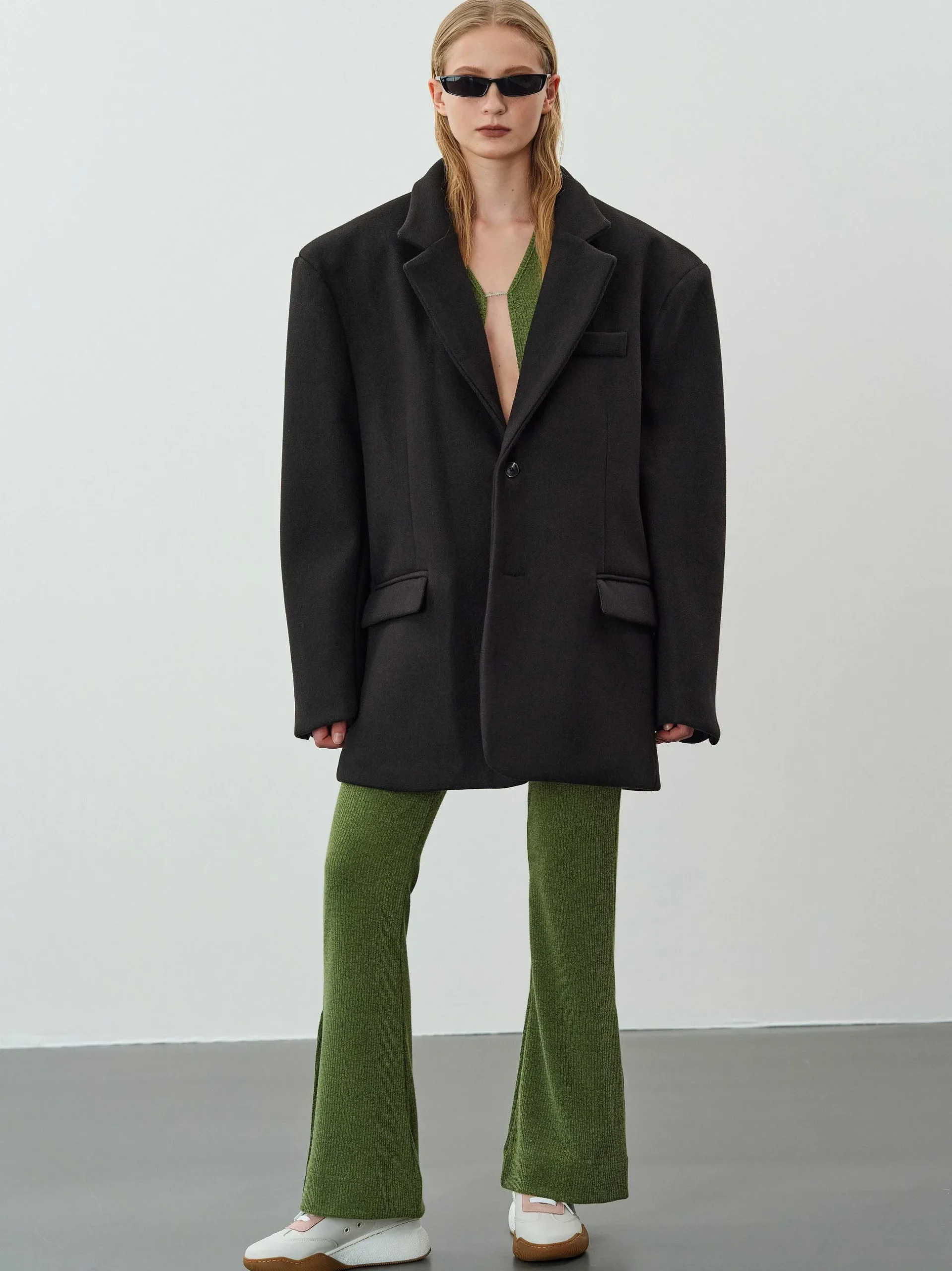 Women Source Unknown Accessories-Hayk Oversized Boyfriend Blazer, Black