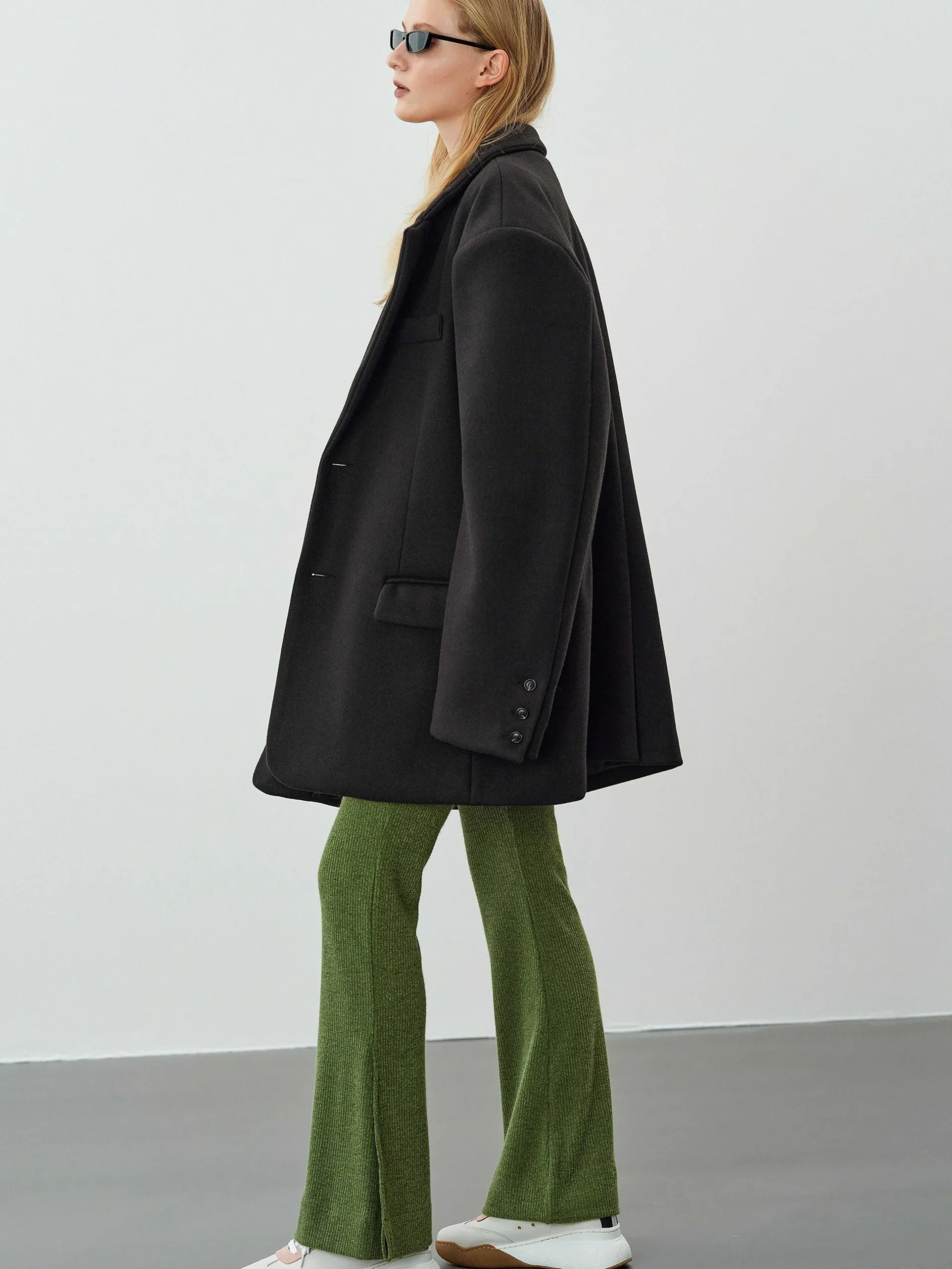 Women Source Unknown Accessories-Hayk Oversized Boyfriend Blazer, Black