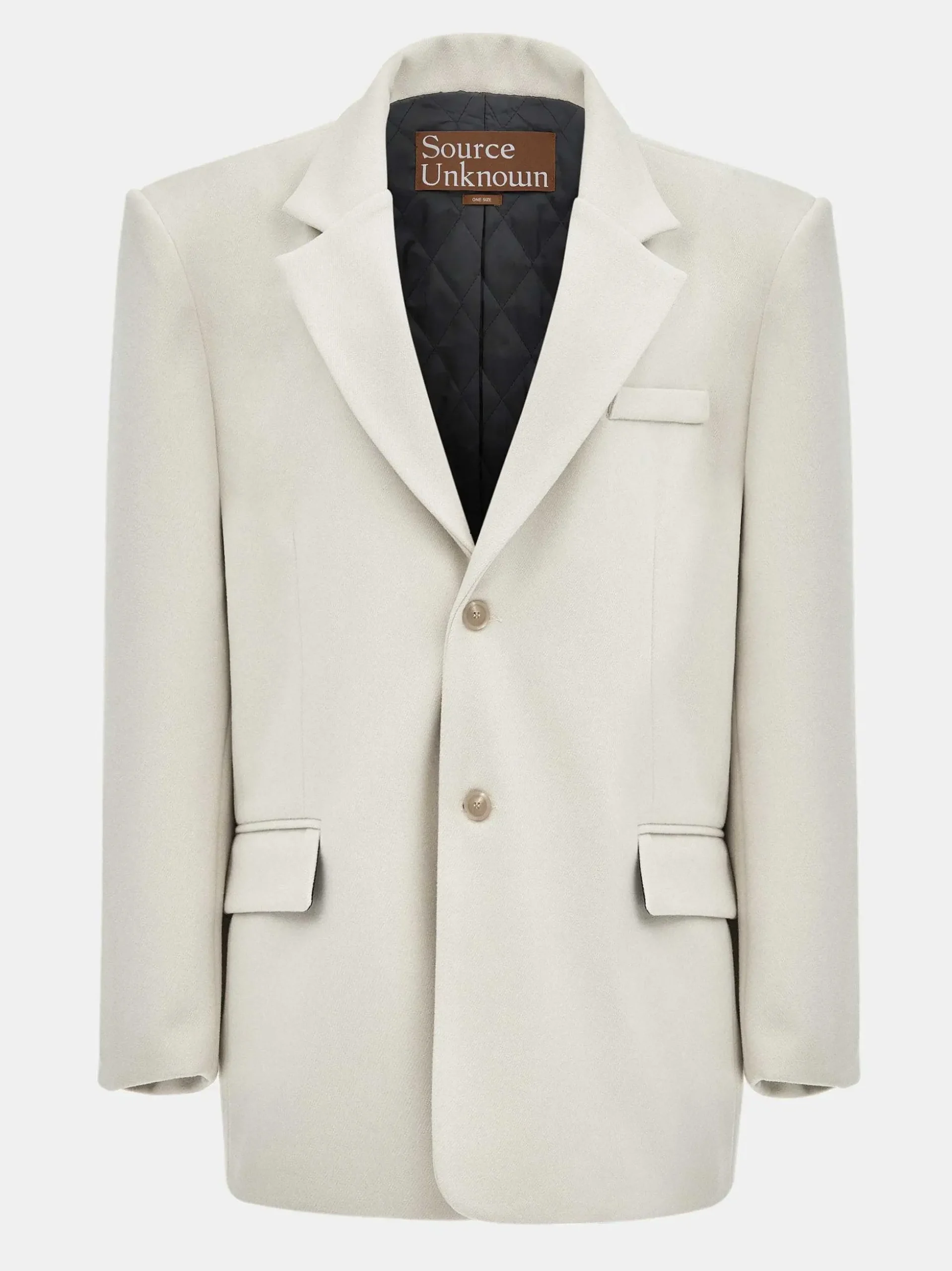 Women Source Unknown Accessories-Hayk Oversized Boyfriend Blazer, Cream