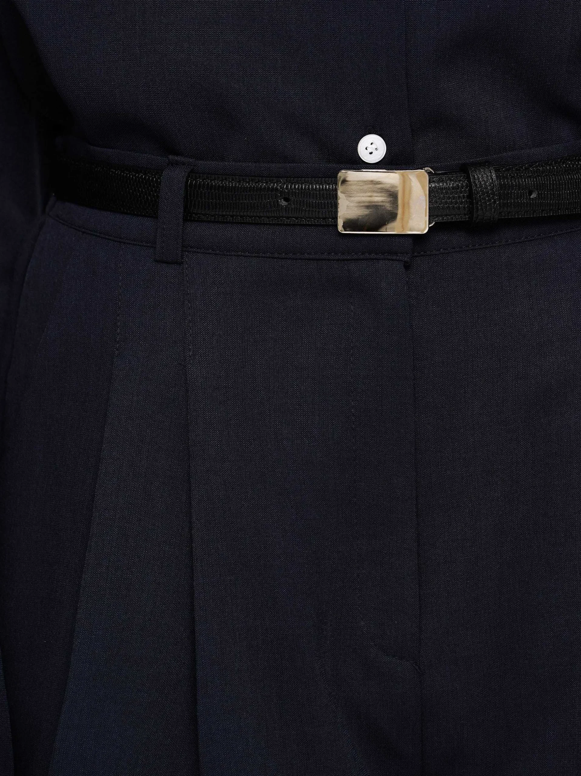 Women Source Unknown Co-Ords-High Rise Angled Shorts, Navy