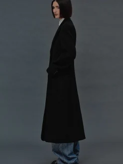Women Source Unknown Clothing-Holin Hourglass Coat, Black