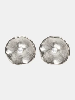 Women Source Unknown Accessories-Jardin Stud Earrings, Silver