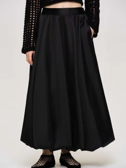 Women Source Unknown Bottoms-Kaleido Puffball Skirt, Black