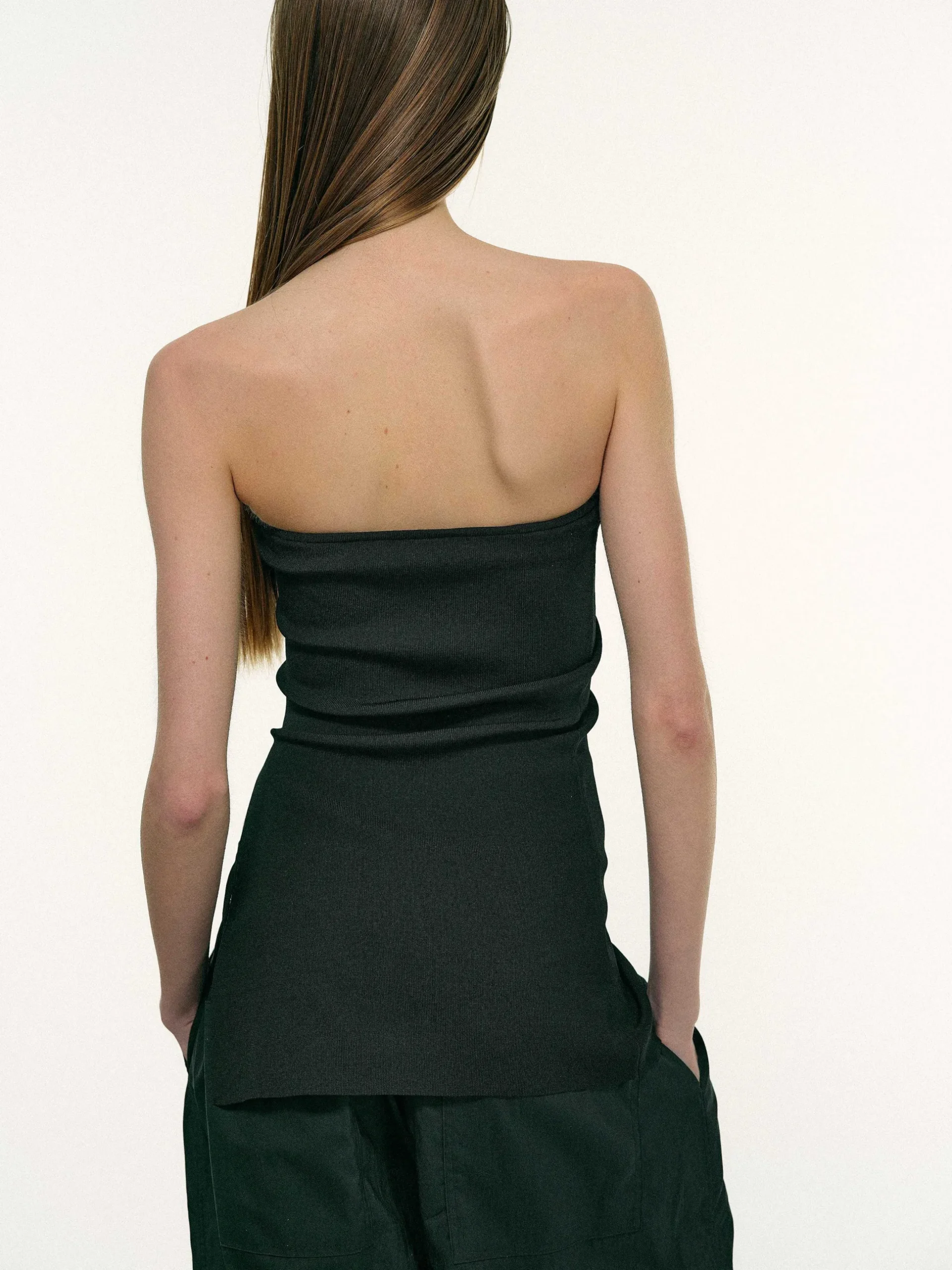 Women Source Unknown Accessories-Long Split Bandeau, Black