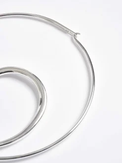 Women Source Unknown Clothing-Loop Choker, Silver