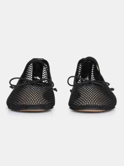 Women Source Unknown Shoes & Bags-Mary Jane Mesh Ballet Flats, Black