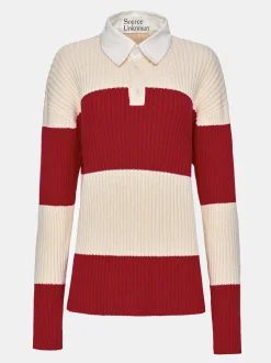 Women Source Unknown Accessories-Matias Oversized Knit Polo, Red