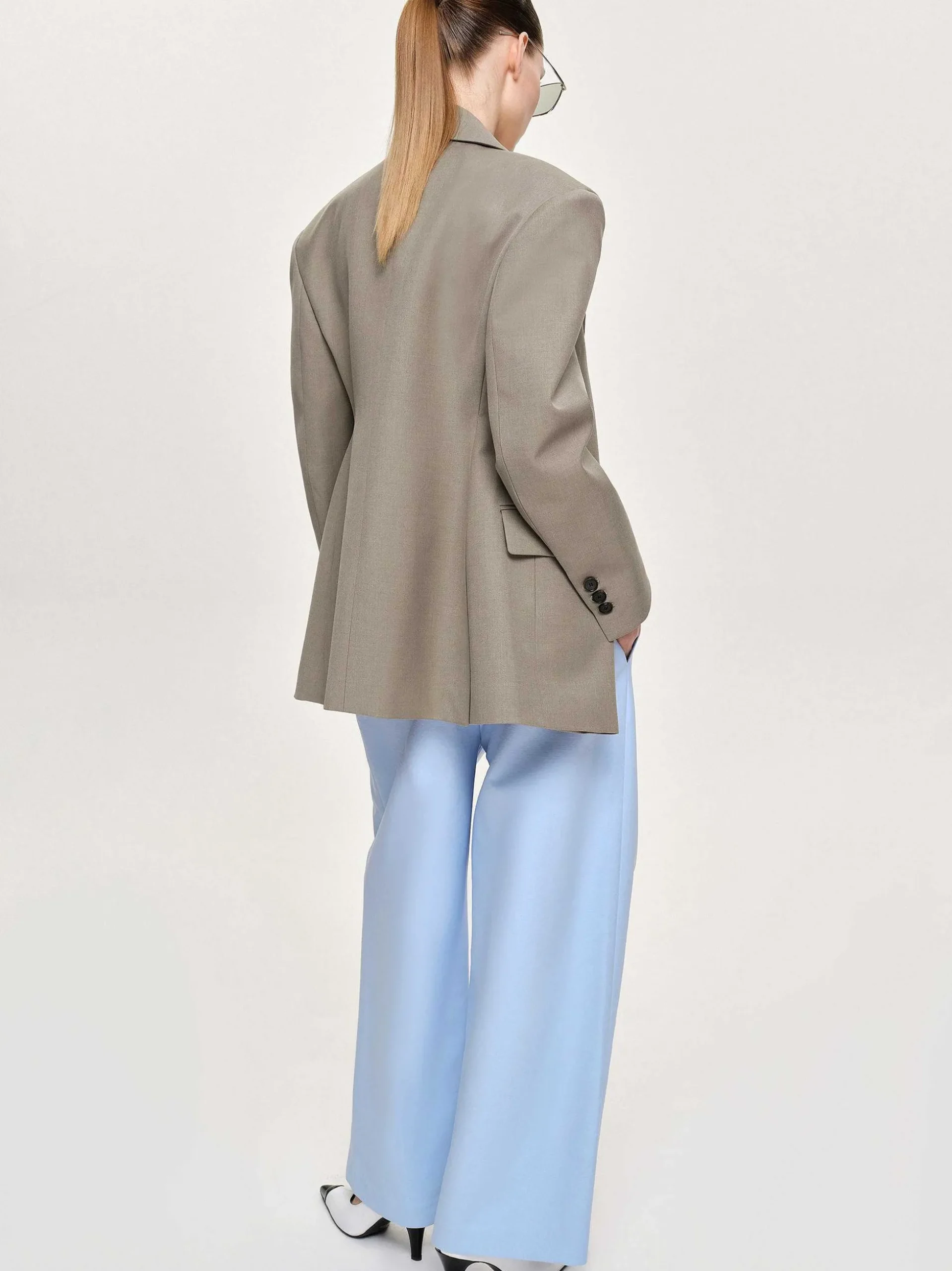 Women Source Unknown Outerwear-Messi Double Breasted Blazer, Dune