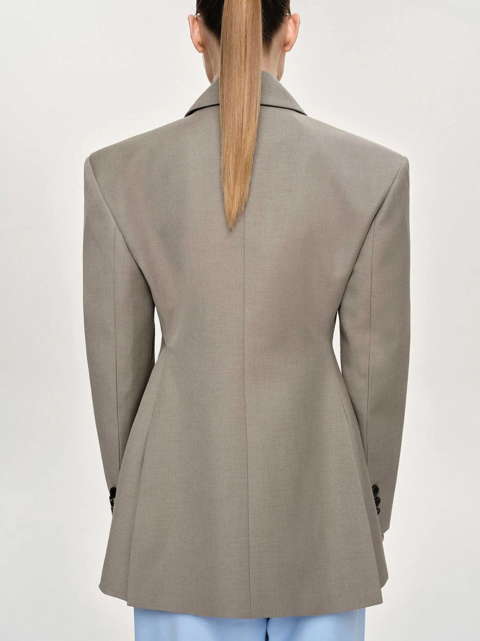 Women Source Unknown Outerwear-Messi Double Breasted Blazer, Dune