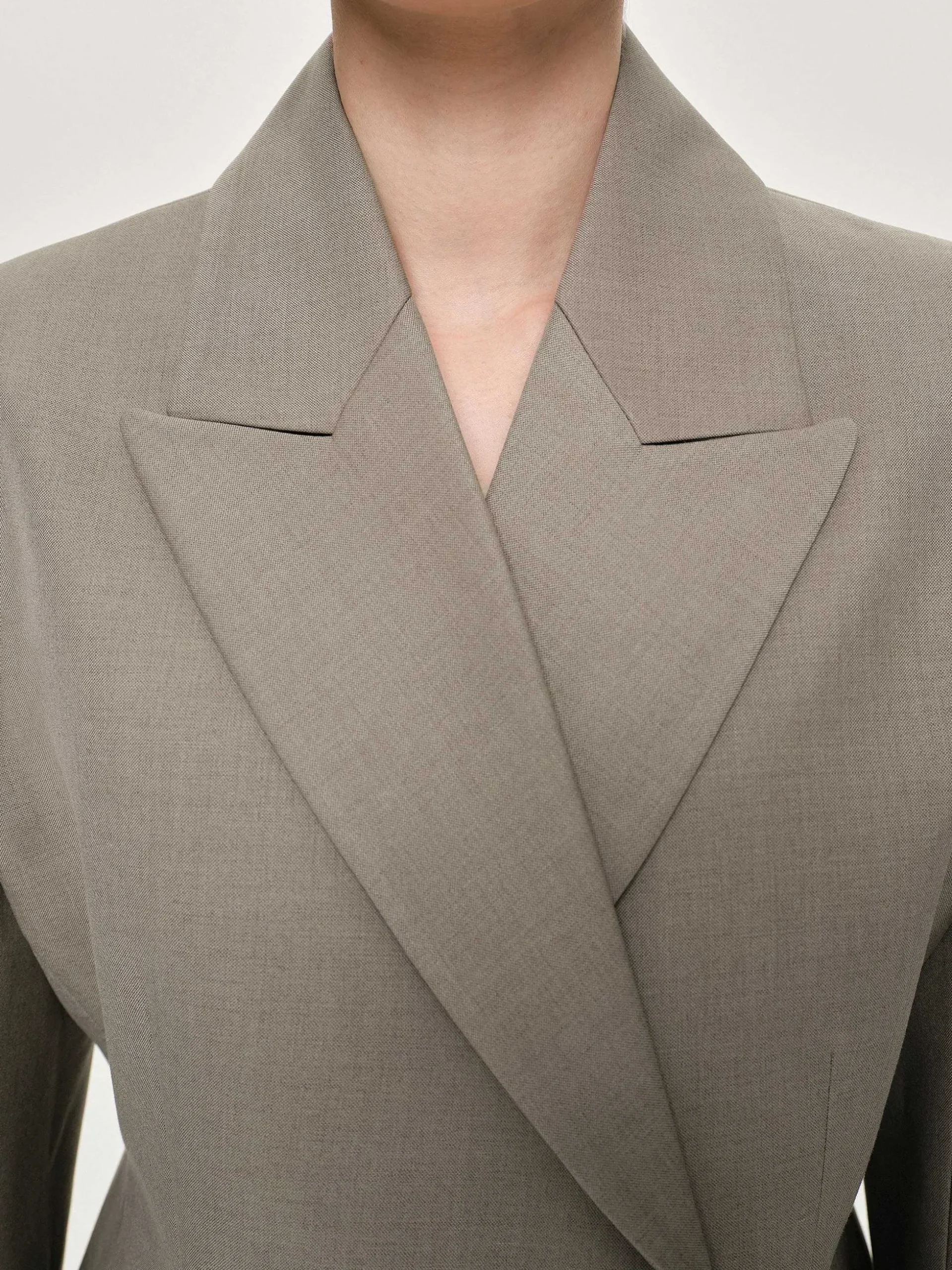 Women Source Unknown Outerwear-Messi Double Breasted Blazer, Dune