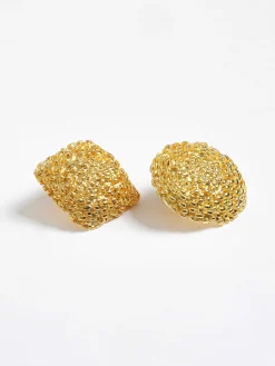 Women Source Unknown Accessories-Mismatched Earrings, Gold