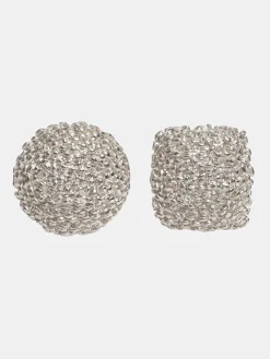 Women Source Unknown Accessories-Mismatched Earrings, Silver