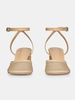 Women Source Unknown Shoes & Bags-Noa Mesh Toe Sandals, Camel