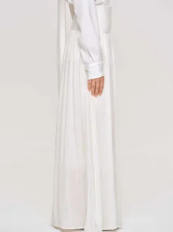 Women Source Unknown Clothing-Ocelia Drop Waist Maxi Skirt, White