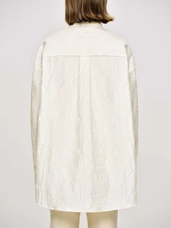 Women Source Unknown Accessories-Over-Fit Jacquard Shirt, Parchment