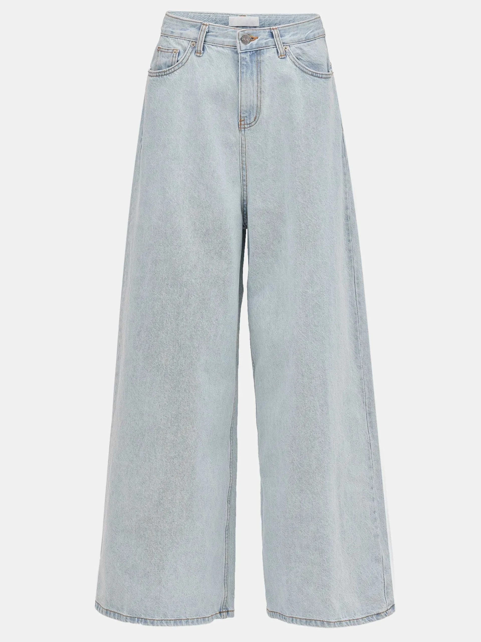 Women Source Unknown Clothing-Oversized Fit Jeans, Light Blue Wash