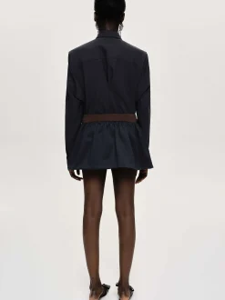 Women Source Unknown Bottoms-Padded-Effect Miniskirt, Navy