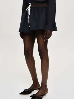 Women Source Unknown Bottoms-Padded-Effect Miniskirt, Navy