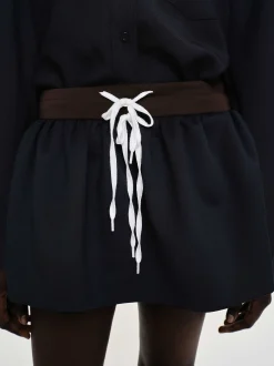 Women Source Unknown Bottoms-Padded-Effect Miniskirt, Navy