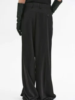 Women Source Unknown Bottoms-Rennert Criss Cross Trousers, Black