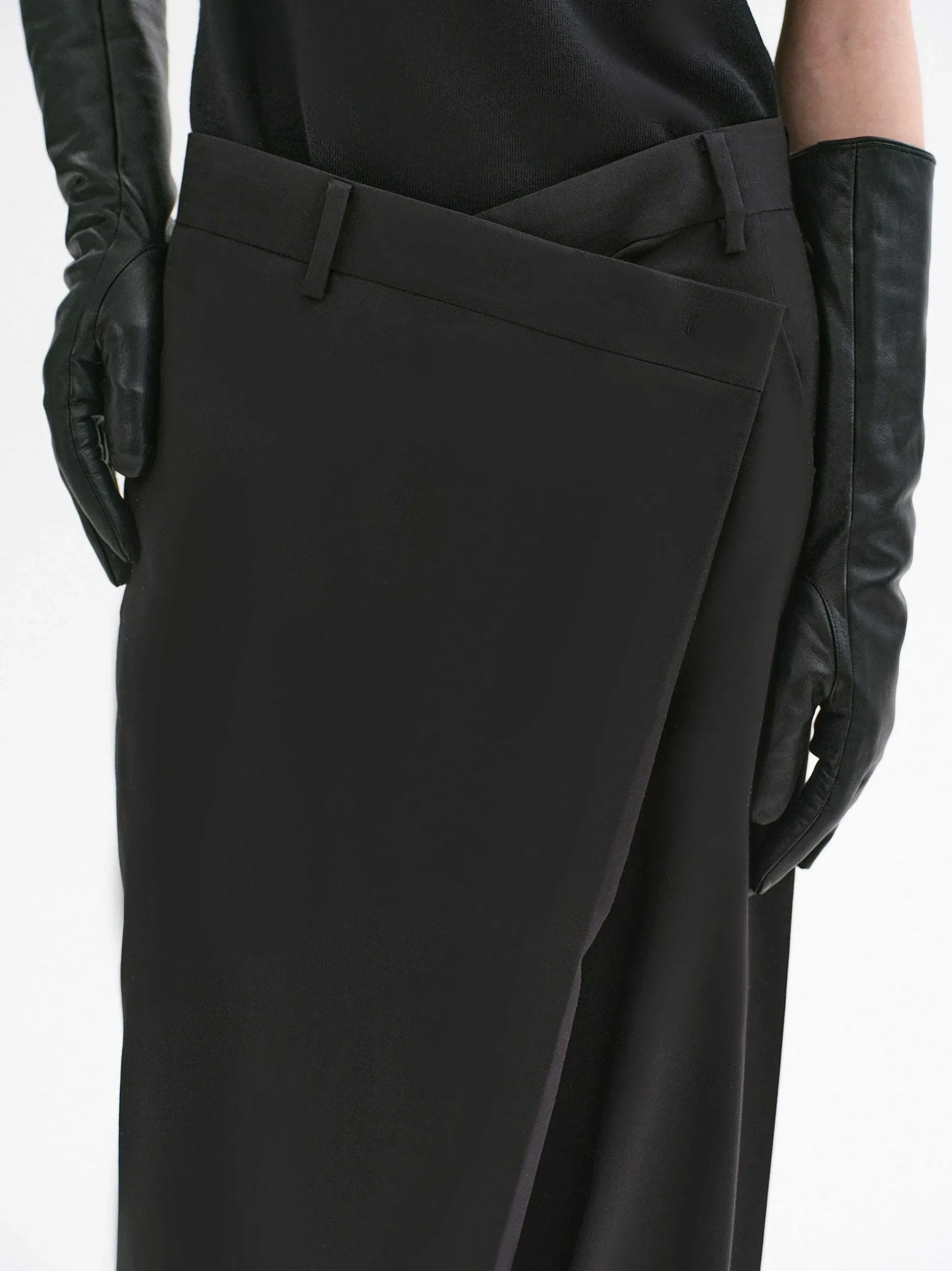 Women Source Unknown Clothing-Rennert Criss Cross Trousers, Black